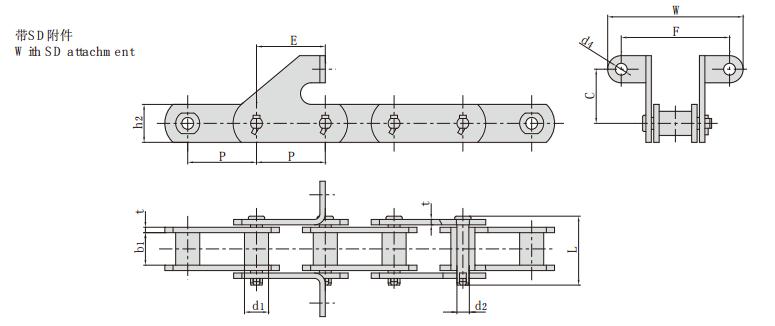 SM63.5SD_<font color='red'><font color='red'>糖機(jī)</font>鏈</font> 工程鏈條